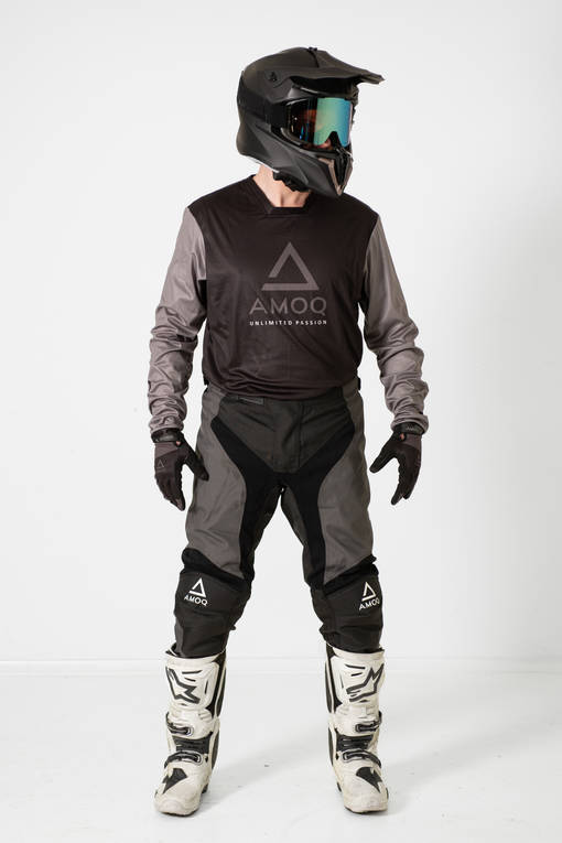 AMOQ Ascent Comp Crosströja Svart/Grå - Tröjor Offroad - D405391 - 1