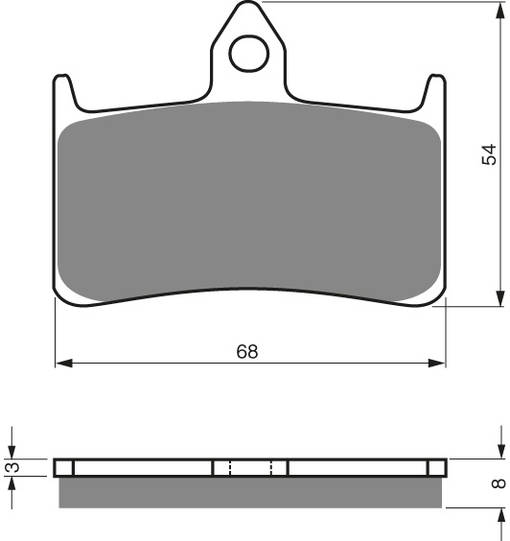 GOLDFREN Bromsbelägg 069 Ceramic carbon AD - Bromsbelägg - D26471 - 1