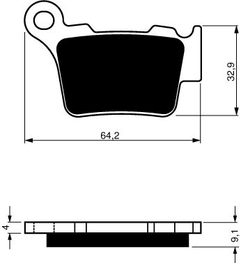 GOLDFREN Bromsbelägg 191 Ceramic Carbon K1 - Bromsbelägg - D19311 - 1