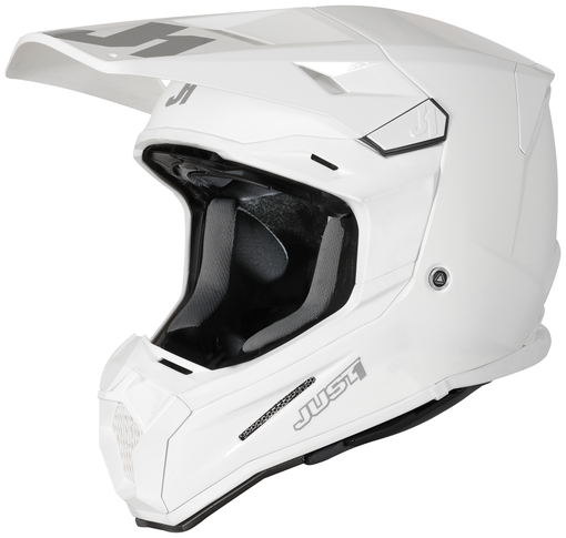Just1 Hjälm J-22 F Solid Vit Gloss - Skoterhjälmar - D429131 - 1