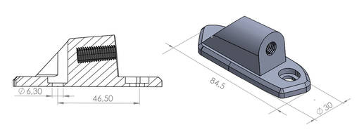 Puig Adapter Left Side Hi-Tech IIiIiiF1Gt C/N - Bultar & Bultserier - D186381 - 1