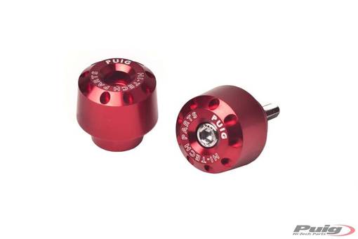 Puig Bar End Aluminum Bmw C/Red - Styrtillbehör - D183691 - 1