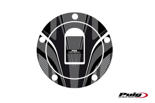 Puig Fuel Cap Cover Radical Kawasaki C/Grey - Dekaler - D183271 - 1