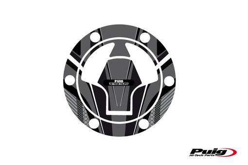 Puig Fuel Cap Cover Radical Kawasaki C/Grey - Dekaler - D183281 - 1