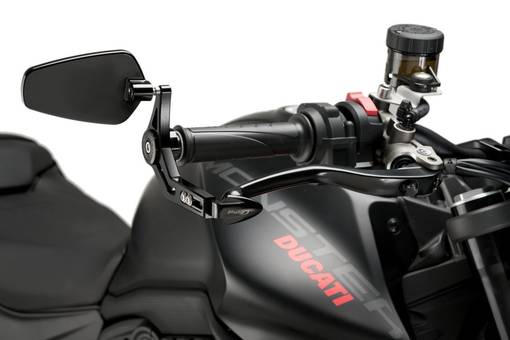 Puig Protector Brake Lever With Rearview Mirror Pro - Handskydd - D468531 - 1