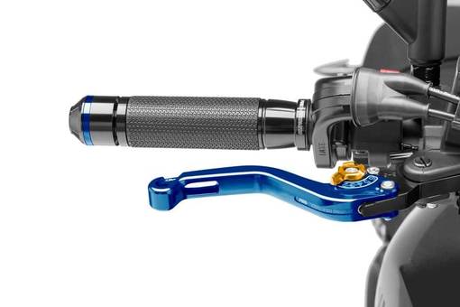 Puig Short Brake Lever 16'C/Blue Selector C/Gold - Broms- & Kopplingshandtag - D180861 - 1