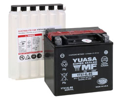 Yuasa Batteri YTX14L-BS (CP) Inkl syra - Batteri & Laddning - D2671 - 1