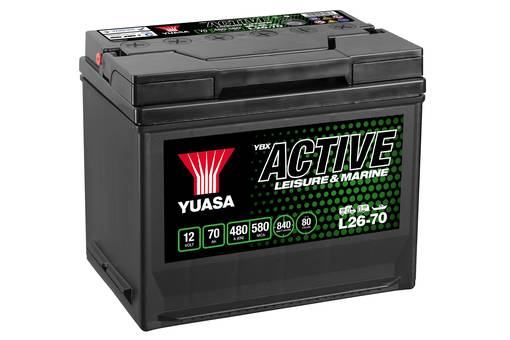 Yuasa L26-70 Active Fritids Batteri 12V 70Ah 480A OBS.Pallfrakt (18) - Batteri & Laddning - D155131 - 1
