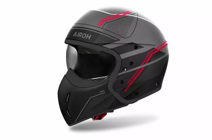 Airoh Hjälm J 110 Slim Röd Matt - Skoterhjälmar - D487101 - 1