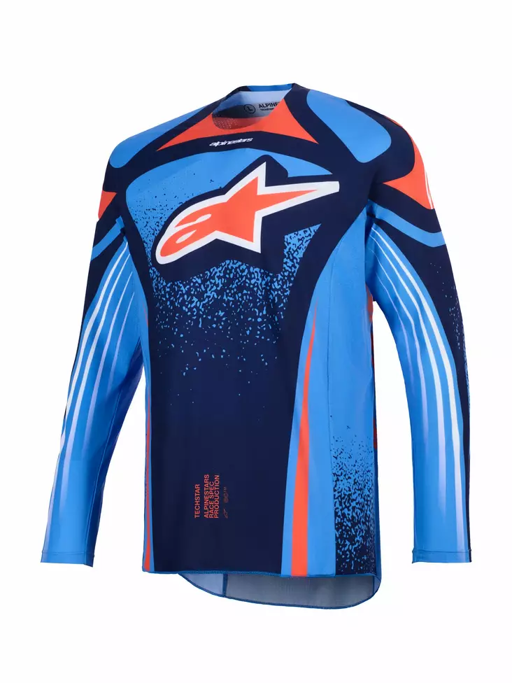 Alpinestars Tröja Techstar Nomur Navy/Orange/UCLA Blå - Tröjor Offroad - D493031 - 1