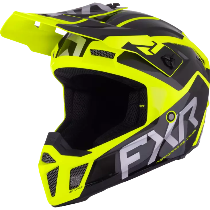 Clutch Evo Helmet Black/HiVis - Skoterhjälmar - 91181 - 1