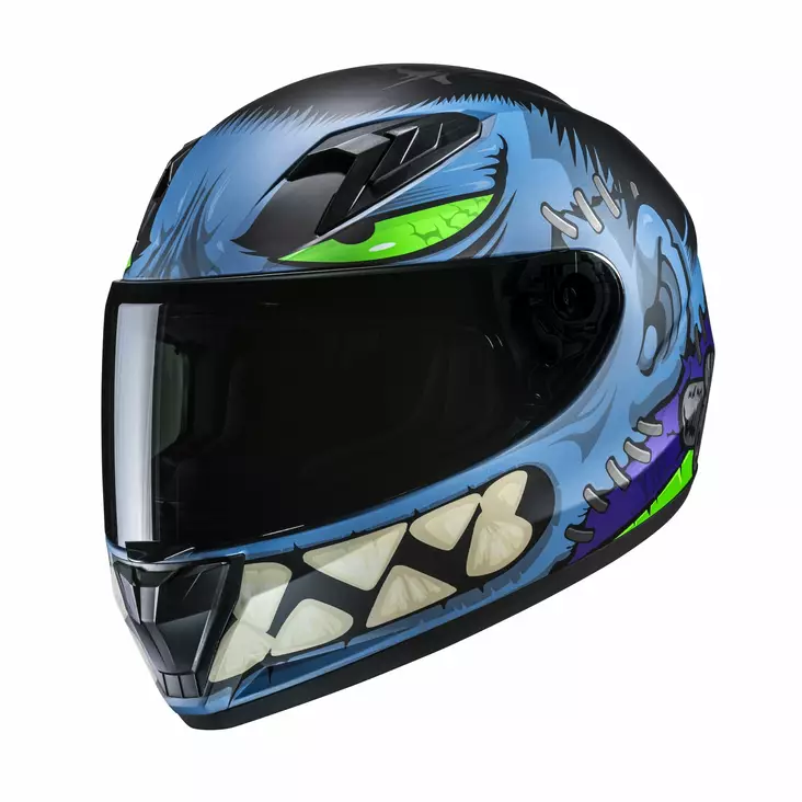 HJC Helmet Y10 Frank Junior Blå/Svart MC2SF - Skoterhjälmar - D509041 - 1