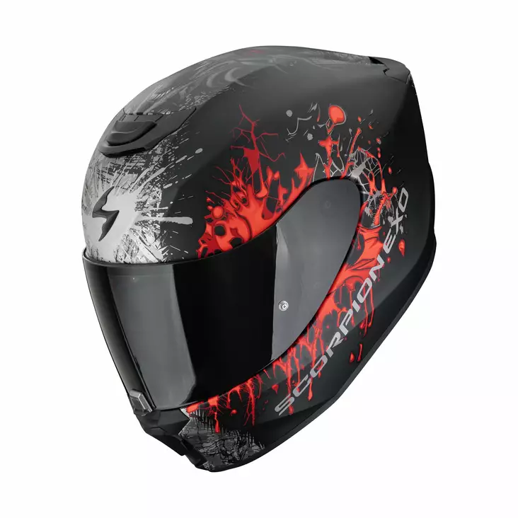 SCORPION Helmet EXO-391 WOLF Matt Black-Red - Skoterhjälmar - D515031 - 1