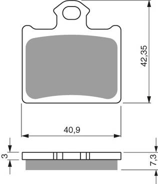 GOLDFREN Bromsbelägg 297 Ceramic Carbon K1 - Bromsbelägg - D19322 - 1