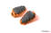 Puig Footrests Hi-Tech Trail Right/Left C/Orange - Fotpinnar - D184402 - 1