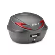 Givi B39 Monolock 39lt black red refl. - Hårda väskor - D521192 - 1