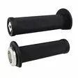 ODI (Single-Clamp) GRIPS RUFFIAN ATV/PWC - V2.1 L/O 125mm ¾ Flg Black w/Silver C - Handtag - D490382 - 1
