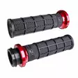 ODI Street V-TWIN Lock-On HART-LUCK Full-Waffle BLACK/Black/red - Handtag - D490482 - 1