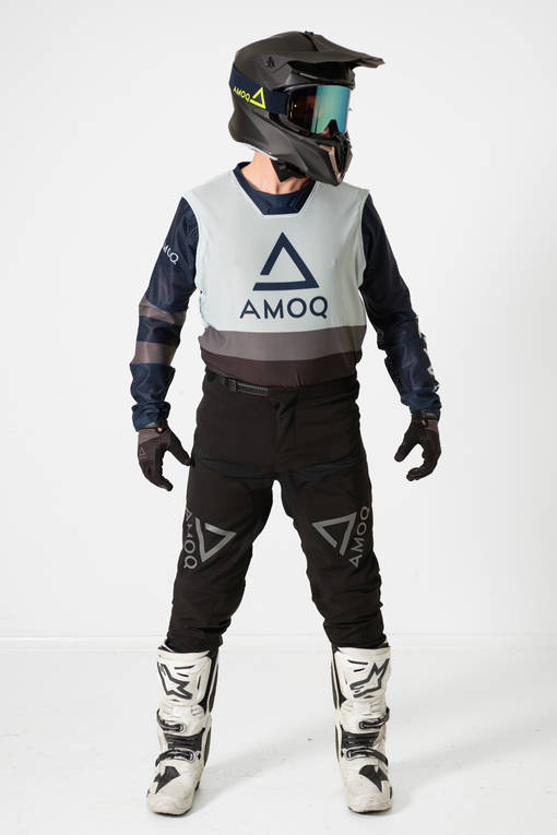 AMOQ Airline Mesh Crosströja Marinblå/Ljusblå - Tröjor Offroad - D426902 - 1