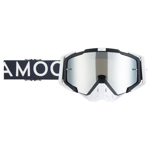 AMOQ Aster Crossglasögon Black-White - Silver Mirror - Goggles Onroad - D417462 - 1