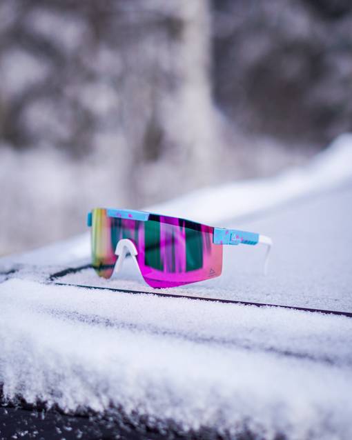 AMOQ Comet Solglasögon Ljusblå Splash - Rosé Spegellins - Solglasögon - D394052 - 1