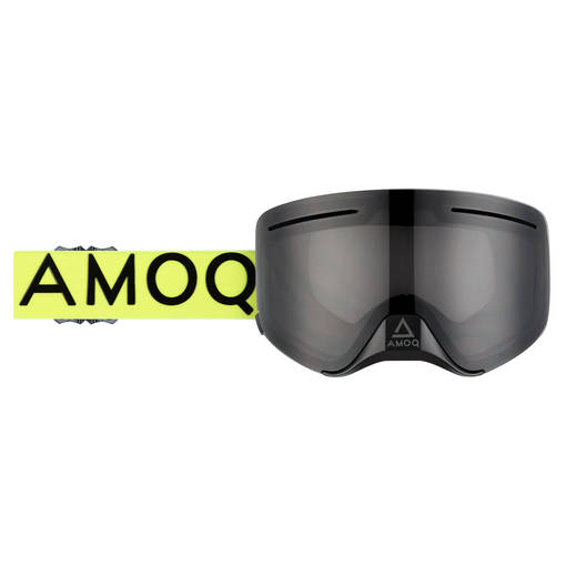 AMOQ Vision Vent+ Magnetic Skoterglasögon HiVis/Black - Smoke - Goggles - D427792 - 1