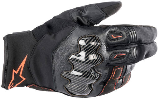 Alpinestars Handske SMX-1 Vattentät Svart/Röd Fluo - Handskar Onroad - D423332 - 1