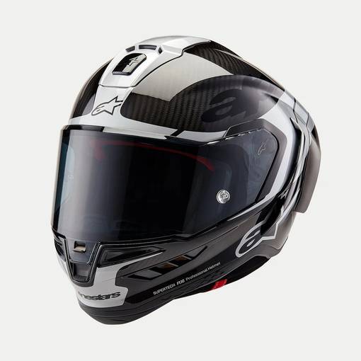 Alpinestars Hjälm Supertech R10 Element Svart/Carb/Silver - Skoterhjälmar - D470192 - 1