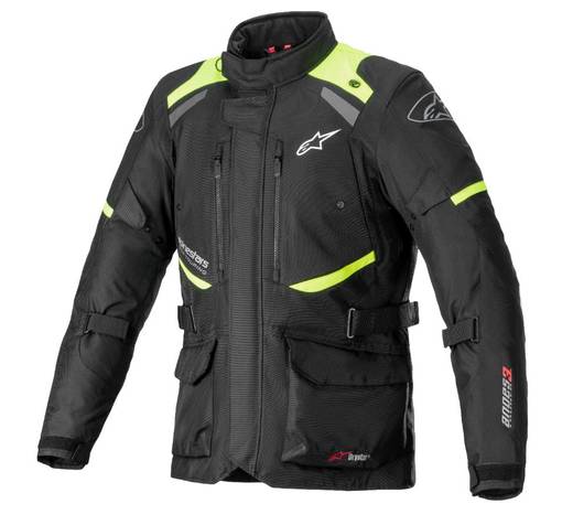 Alpinestars Jacka Andes v3 Drystar Svart/Gul fluo - Jackor Onroad - D380752 - 1