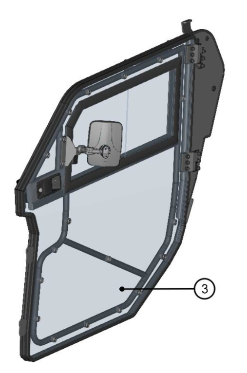 DFK Dörr komplett Vänster Can-Am Maverick Trail - Ram- & chassidelar - D428632 - 1