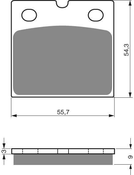 GOLDFREN Bromsbelägg 081 Ceramic carbon AD - Bromsbelägg - D26482 - 1
