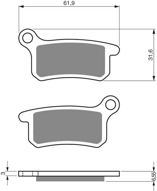 GOLDFREN Bromsbelägg 185 Ceramic Carbon AD - Bromsbelägg - D19302 - 1
