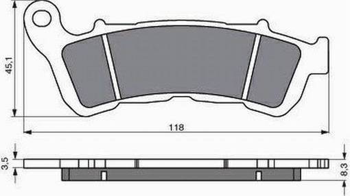 GOLDFREN Bromsbelägg 257 Ceramic Carbon AD - Bromsbelägg - D26592 - 1