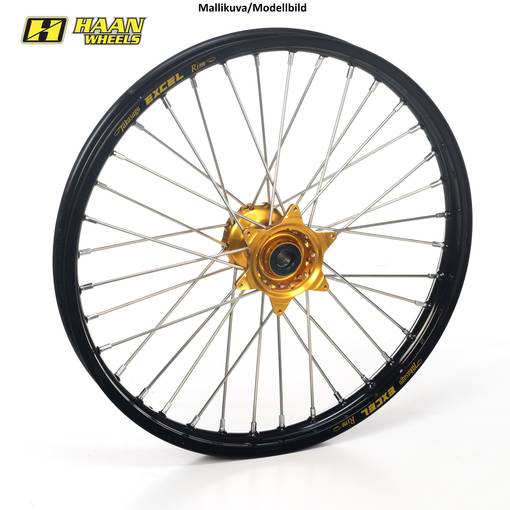 Haan wheel SX85 12- 17-1,40 BLACK RIM/GOLD HUB - Kompletta hjul - D366312 - 1
