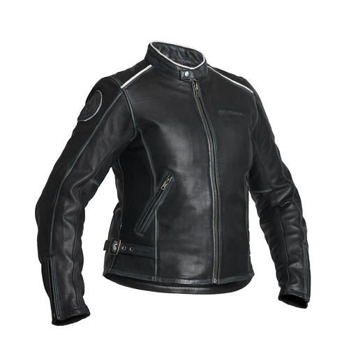 Halvarssons Skinnjacka Nyvall Dam Svart - Jackor Onroad - D390082 - 1