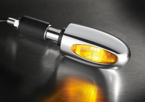 Kellermann BL 1000 yellow Brass chrome highly polished - Blinkers - D423102 - 1