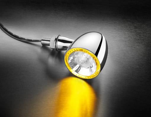 Kellermann Bullet 1000® PL chrome w/ clear glass - Blinkers - D423202 - 1