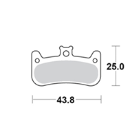 Motomaster Brake pad bicycle Organic: Formula Cura 4 - Bromsbelägg - D461752 - 1