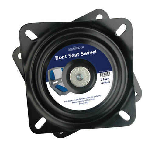 OS SEAT SWIVEL 7" (175mm) BLACK EDC COATED - Bord & Stolar - D130702 - 1