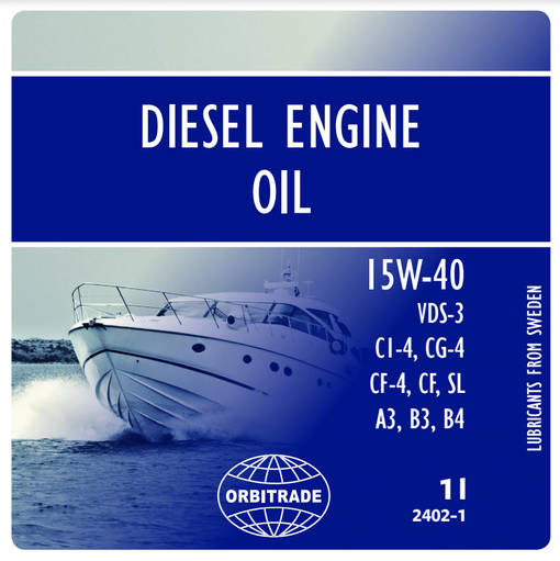 Orbitrade Diesel engine oil 15W40 210L - Motorolja - D197002 - 1