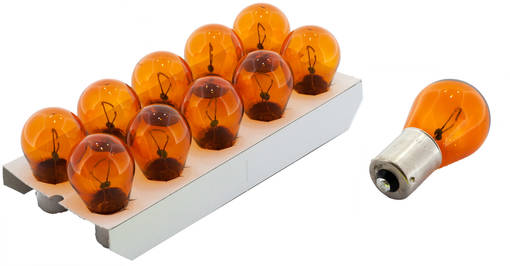 Philips glödlampa 12V 21W BAU15s Gul - Glödlampor - D2172 - 1