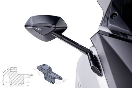 Puig Adapter Right Side For Fairing Tmax 12'-13' - Bultar & Bultserier - D186542 - 1