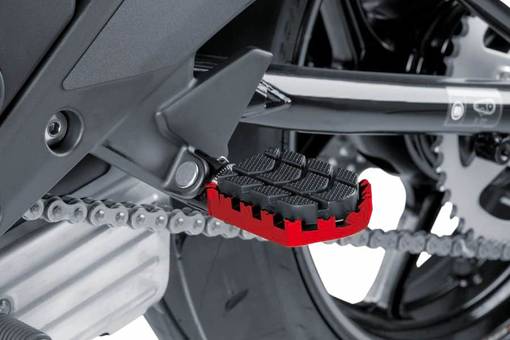 Puig Footpegs Hi-Tech Enduro Rig/Left C/Red - Fotpinnar - D184712 - 1