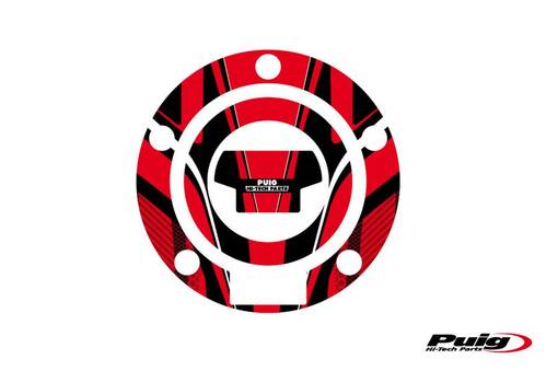Puig Fuel Cap Cover Mod. Radical Yamaha C/Red - Dekaler - D183302 - 1