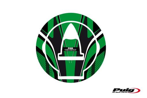 Puig Fuel Cap Cover Radical Ducati C/Green - Dekaler - D183262 - 1
