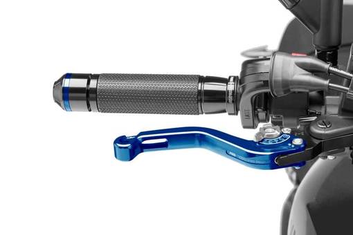 Puig Short Brake Lever 16'C/Blue Selector C/Silver - Broms- & Kopplingshandtag - D180862 - 1