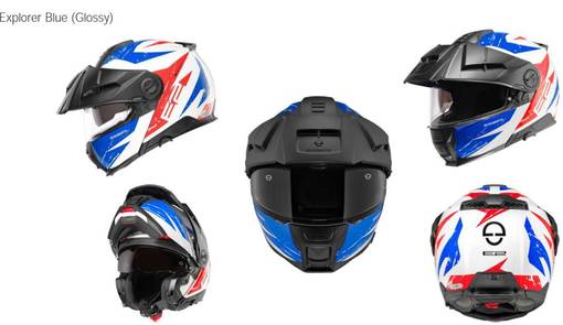 Schuberth Hjälm E2 Explorer Blå - Skoterhjälmar - D440372 - 1