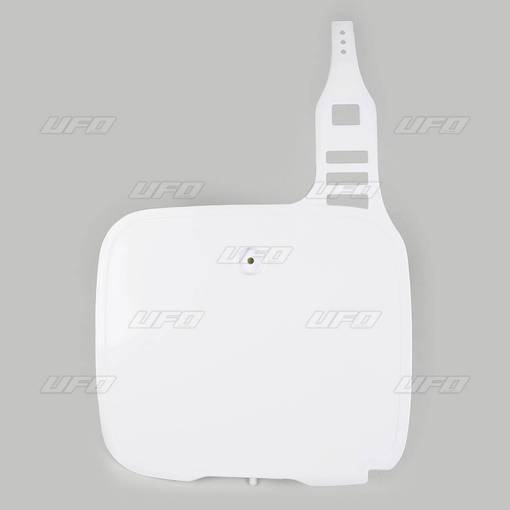 UFO Nummerplåt YZ125-490 86-91 Vit 046 - Nummerplåtar - D32172 - 1