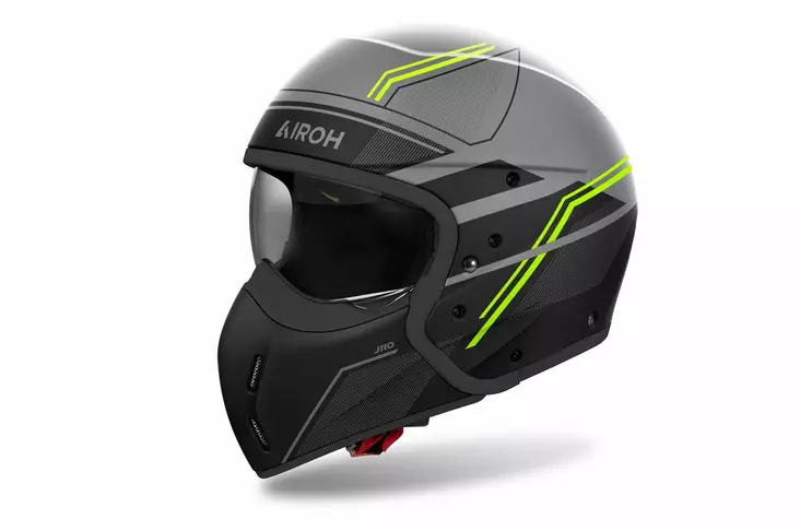 Airoh Hjälm J 110 Slim Gul Matt - Skoterhjälmar - D487102 - 1