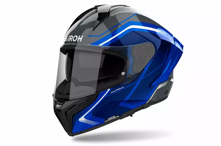 Airoh Hjälm Matryx Wide Blå glansig - Skoterhjälmar - D487082 - 1